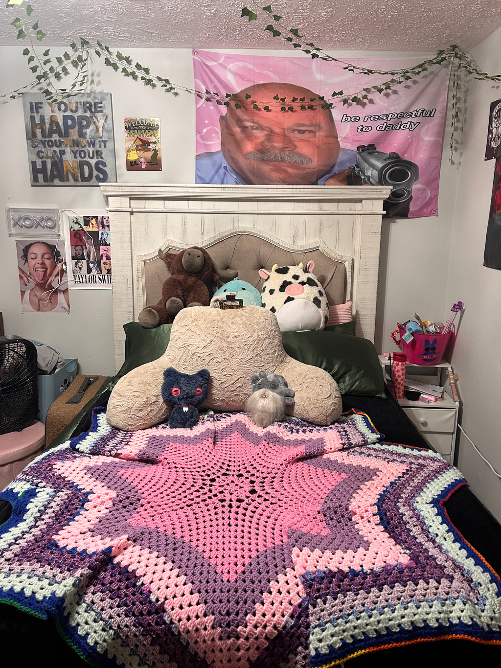 69x69 8-point star blanket