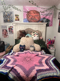 69x69 8-point star blanket