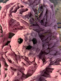 Small crocheted keychain blob